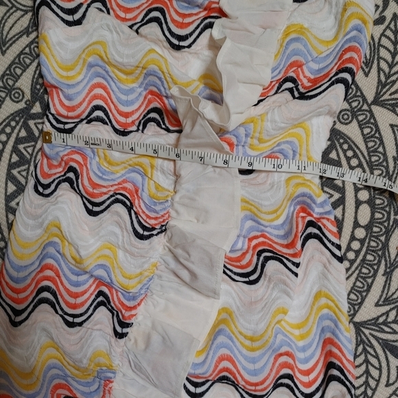 Tularosa Strapless Embroidered Ruffle Dress Size XS - Picture 13 of 15